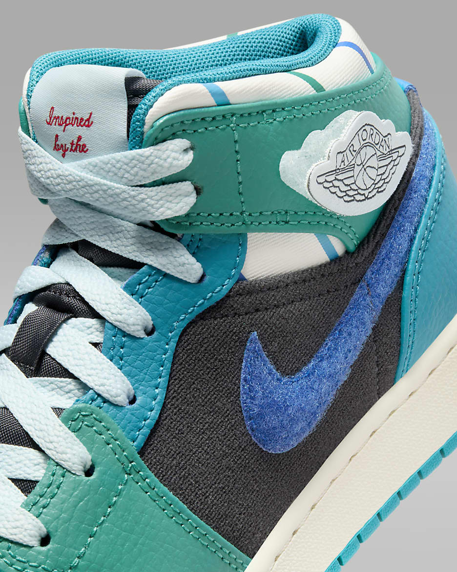 Air Jordan 1 Mid Sneaker School Zapatillas Nino a